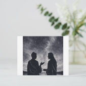 A Quiet Dialogue Under the Stars Postkarte (Stehend Vorderseite)