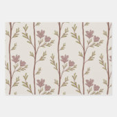 A Quiet Journey Botanical Silhouettes light beige Geschenkpapier Set (Vorderseite)
