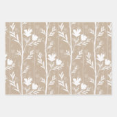 A Quiet Journey Earthy Soft Botanical Silhouettes Geschenkpapier Set (Vorderseite 3)