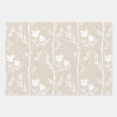 A Quiet Journey Earthy Soft Botanical Silhouettes Geschenkpapier Set (Vorderseite 2)
