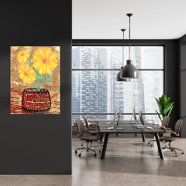 A Quiet Place Floral Bouquet Leinwanddruck