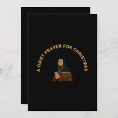 A QUIET PRAYER FOR CHRISTMAS EINLADUNG (Vorne/Hinten)