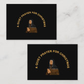 A QUIET PRAYER FOR CHRISTMAS MITTEILUNGSKARTE (Vorne/Hinten)