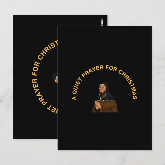 A QUIET PRAYER FOR CHRISTMAS POSTKARTE (Vorne/Hinten)