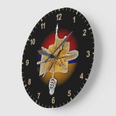 A.R.F (Zenatrosh) Acrylwand-Uhr Große Wanduhr (Winkel)