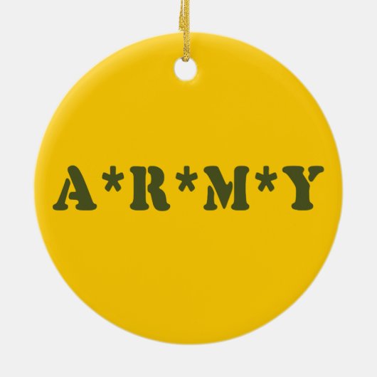 A*R*M*Y KERAMIK ORNAMENT (Hinten)