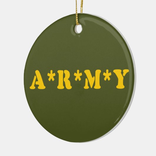 A*R*M*Y KERAMIK ORNAMENT (Links)