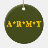 A*R*M*Y KERAMIK ORNAMENT (Hinten)