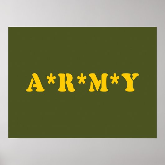 A*R*M*Y POSTER (Vorne)