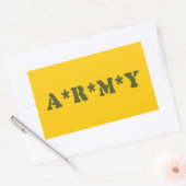 A*R*M*Y RECHTECKIGER AUFKLEBER (Umschlag)