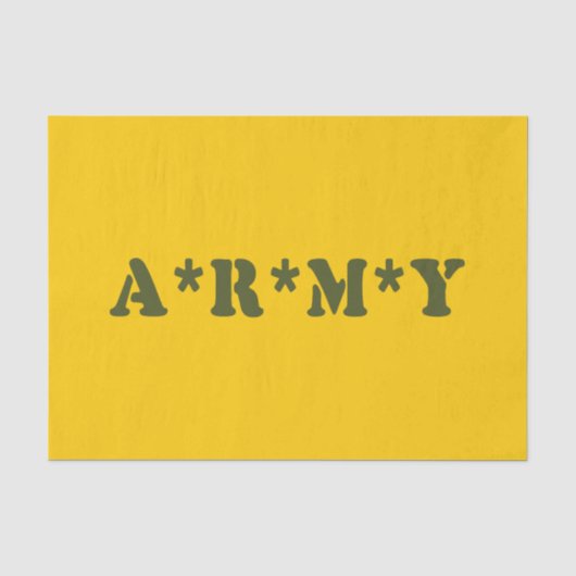 A*R*M*Y SEIDENPAPIER (Vorderseite)