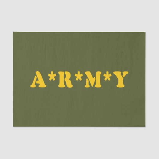 A*R*M*Y SEIDENPAPIER (Vorderseite)