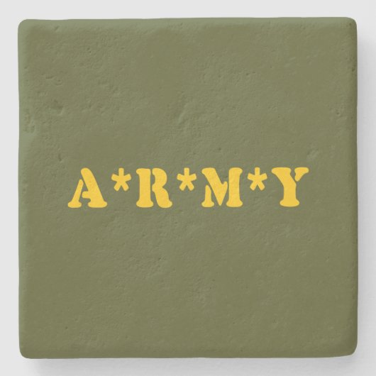 A*R*M*Y STEINUNTERSETZER (Vorderseite)