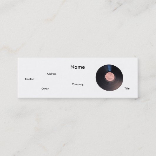 A&R-Visitenkarte Mini Visitenkarte (Vorderseite)