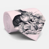 A rabbit family - vintage illustration krawatte (Gerollt)