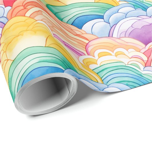 A Rainbow of Rainbows  Geschenkpapier (Rolleneckpunkt)