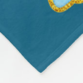 A Rainbow Rabbit With Green Bow And Shamrock St Pa Fleecedecke (Ecke)