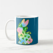 A Rainbow Rabbit With Green Bow And Shamrock St Pa Kaffeetasse (Links)