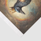 A Rainbow Raven King of Chess - Tissue Paper Seidenpapier (Ausschnitt)