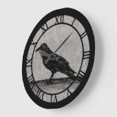 A Raven Große Wanduhr (Winkel)