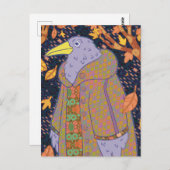A Raven Postkarte (Vorne/Hinten)