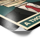 A Reader Lives a Thousand Lives Bibliophile Wisdom Fotodruck (Ecke)