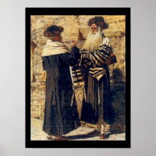 A Rebbe at the Kotel by Vereshchagin - Circa 1880s Poster
