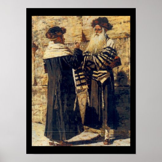 A Rebbe at the Kotel by Vereshchagin - Circa 1880s Poster (Vorne)