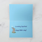 🐰 "A Receding Hareline" Vatertag Dankeskarte (Innenseite)