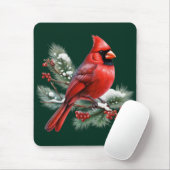 A Red Cardinal Mousepad (Mit Mouse)