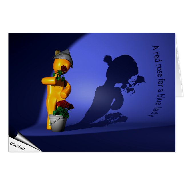 A red rose for a blue lady (Vorderseite (Horizontal))