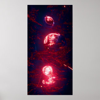 A Red Sphere 56 - A.I. Poster