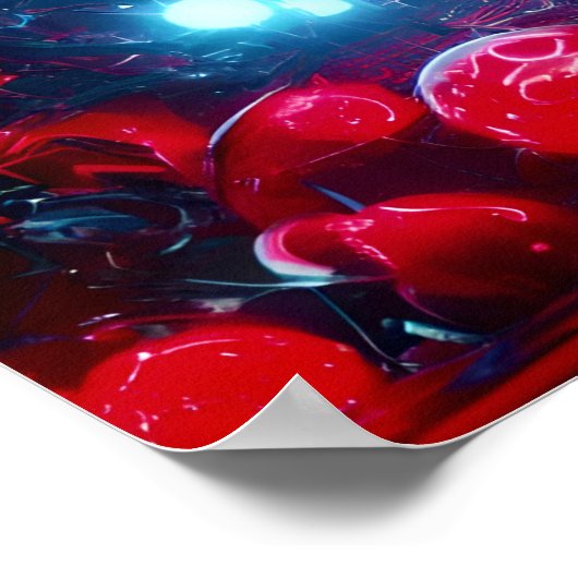 A Red Sphere 58 - A.I. Poster (Ecke)