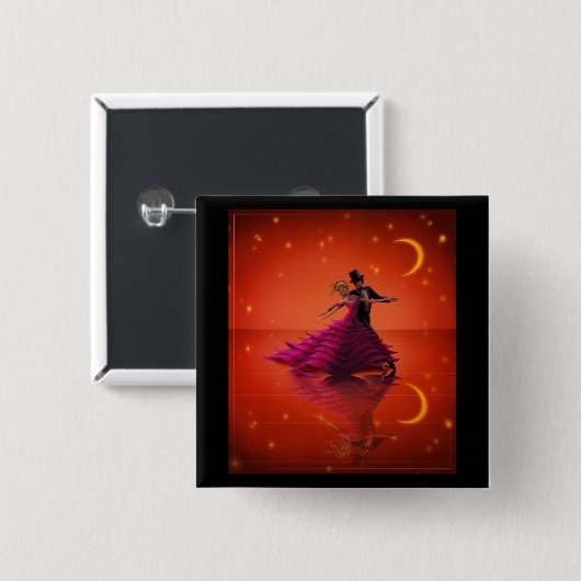 A Red Waltz Button (Vorne & Hinten)