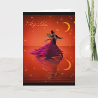A Red Waltz Feiertagskarte