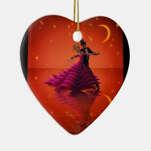 A Red Waltz Keramik Ornament (Rechts)