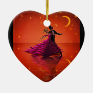 A Red Waltz Keramik Ornament