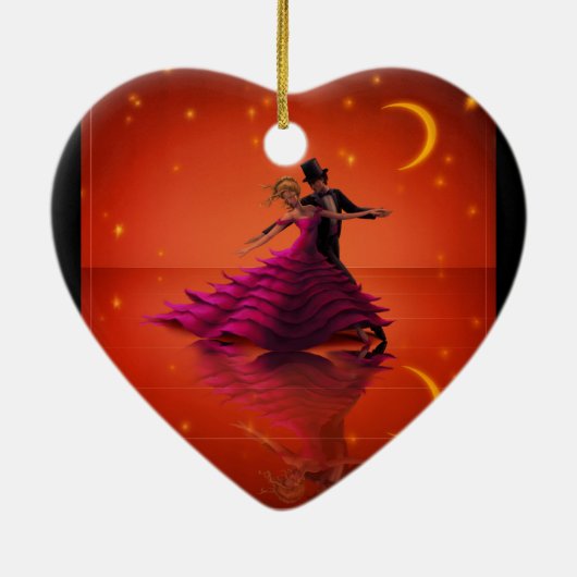 A Red Waltz Keramik Ornament (Hinten)