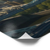 A Red Welsh Dragon Terrorizes London Poster (Ecke)