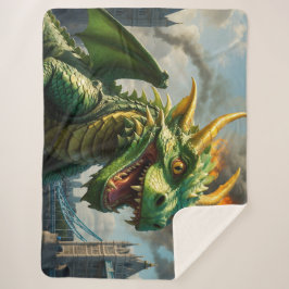 A Red Welsh Dragon Terrorizes London Sherpadecke