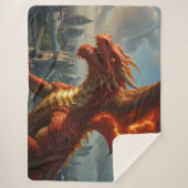 A Red Welsh Dragon Terrorizes London Sherpadecke (Vorderseite)