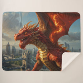 A Red Welsh Dragon Terrorizes London Sherpadecke