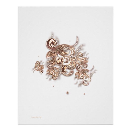 "A Reflection Elegance", Glossy Poster (Vorderseite)