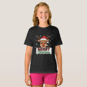 A reindeer-themed T-shirt for Christmas decoration (Vorne ganz)