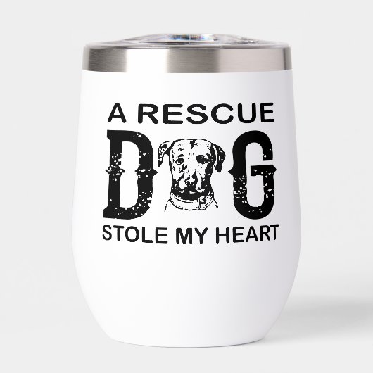 A rescue Dog Steal My Heart Dog Lover Design (Vorderseite)