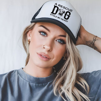 A rescue Dog Steal My Heart Dog Lover Design Truckerkappe