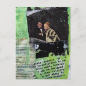 A Retro Couple Collage Postkarte (Vorderseite)