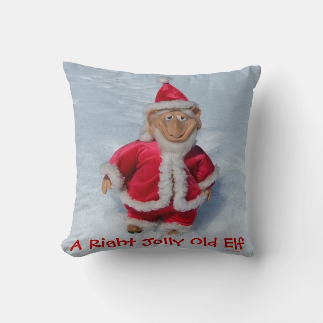 A Right Jolly Old Elf Kissen (Vorderseite)