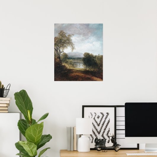 A River Glimpse (CA. 1843-50) Poster (Heimbüro)