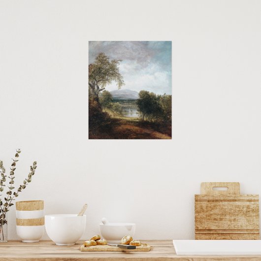 A River Glimpse (CA. 1843-50) Poster (Küche)